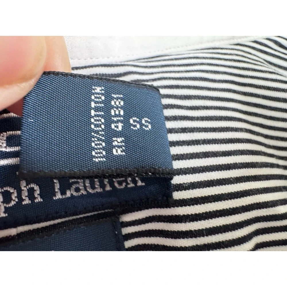 Polo Ralph Lauren Regent Classic Fit Striped Dress Shirt Men's 18 XXL Preppy 90s